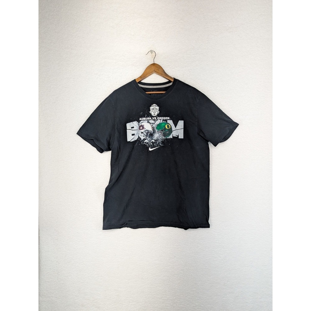 Nike BCS Auburn VS. Oregon Nat'l Championships Arizona 2011 T Shirt XL